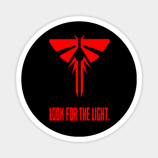 TLOU - Red firefly design Magnet by Basicallyimbored